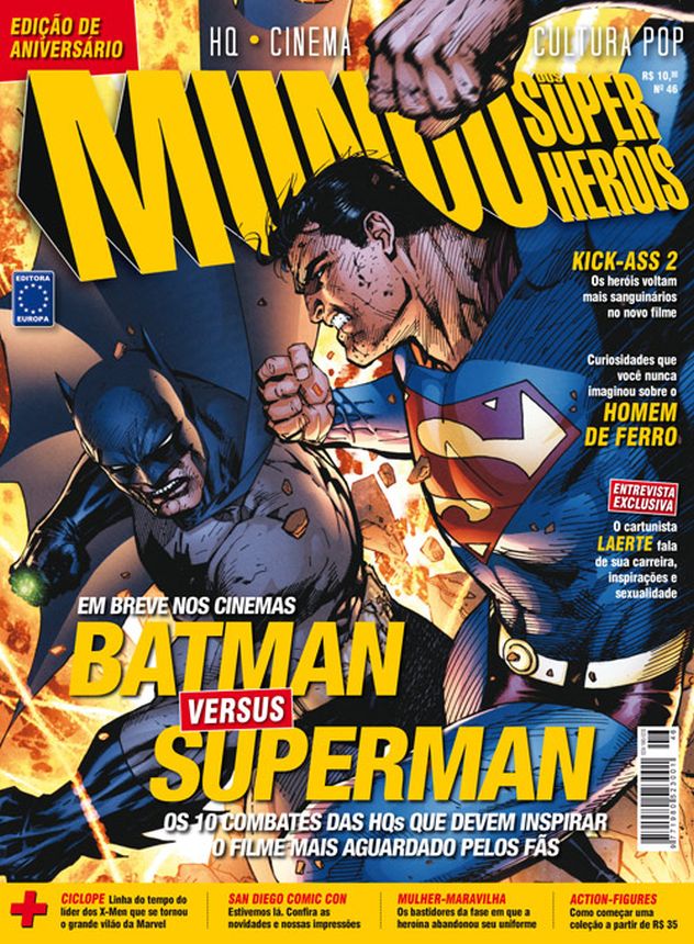 MUNDO DOS SUPER HEROIS magazine side cover Issue 46  