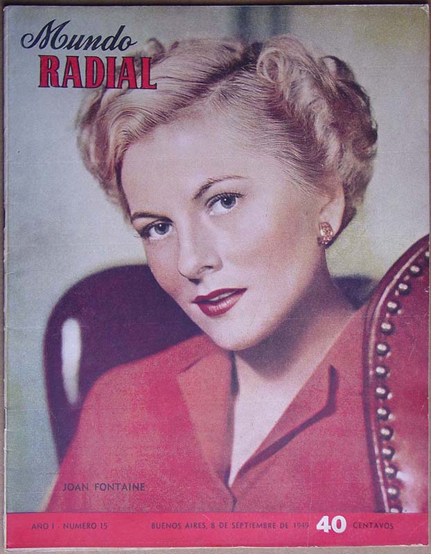 MUNDO RADIAL magazine side cover 8 September 1949