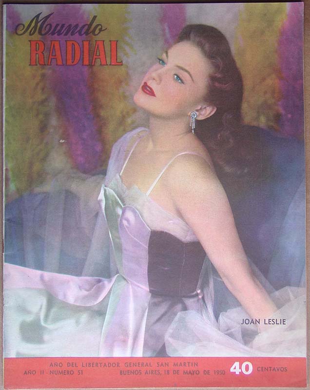 MUNDO RADIAL magazine side cover Issue 51 18 May 1953