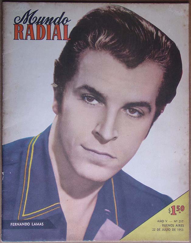 MUNDO RADIAL magazine side cover Issue 217 22 July 1953