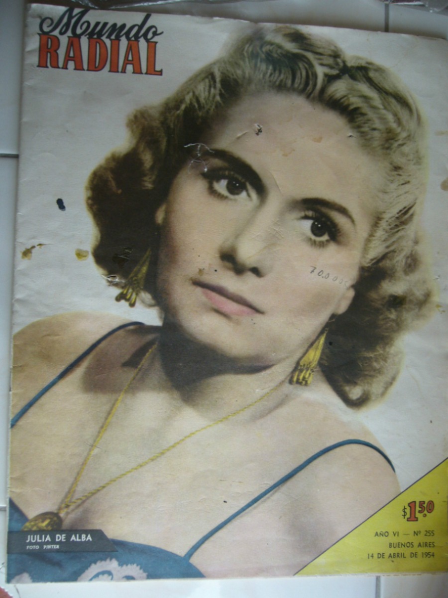MUNDO RADIAL magazine side cover Issue 255 14 April 1954