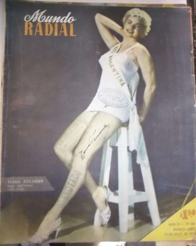 MUNDO RADIAL magazine side cover Issue 268 14 July 1954