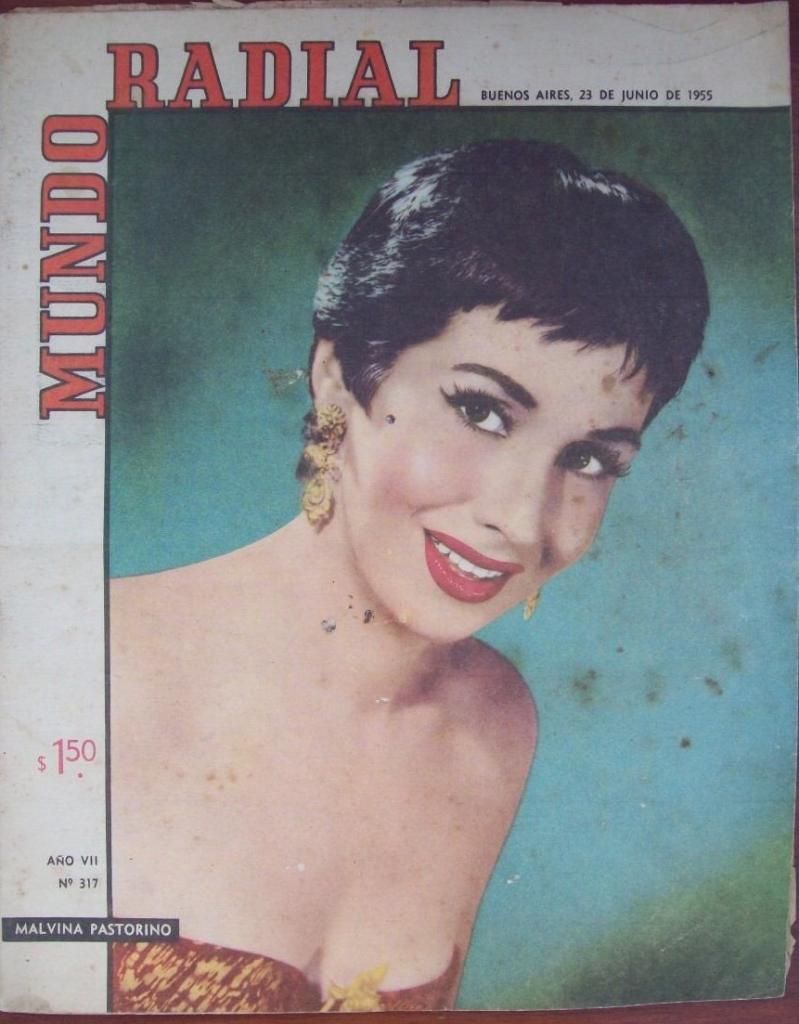 MUNDO RADIAL magazine side cover Issue 317 23 June 1955