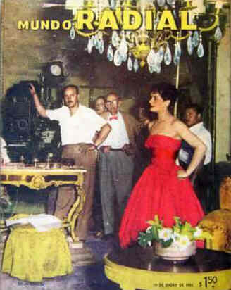 MUNDO RADIAL magazine side cover Issue 347  1956