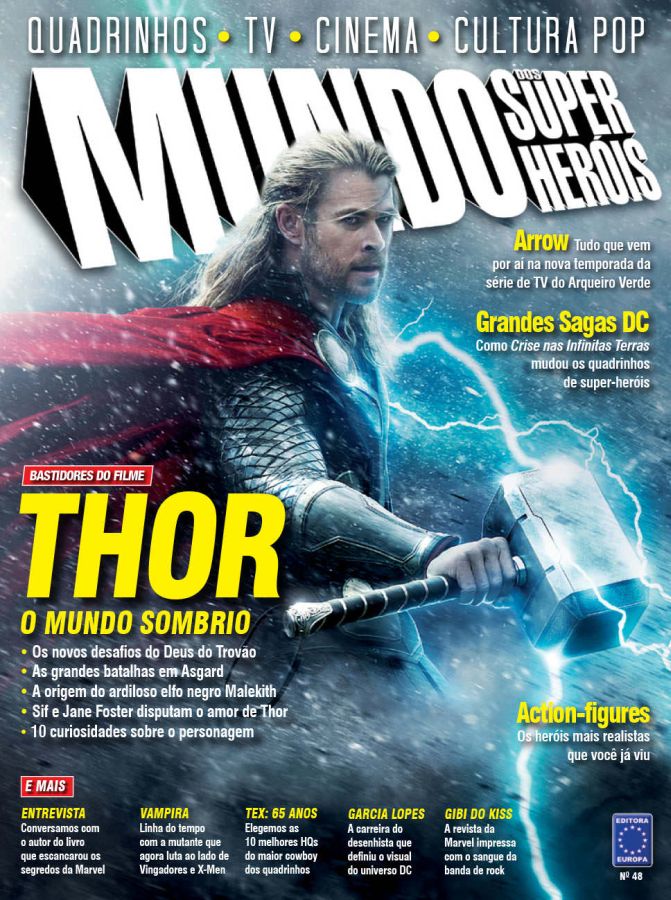 MUNDO DOS SUPER HEROIS magazine side cover Issue 48  