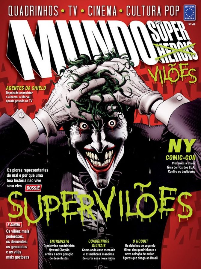 MUNDO DOS SUPER HEROIS magazine side cover Issue 49  