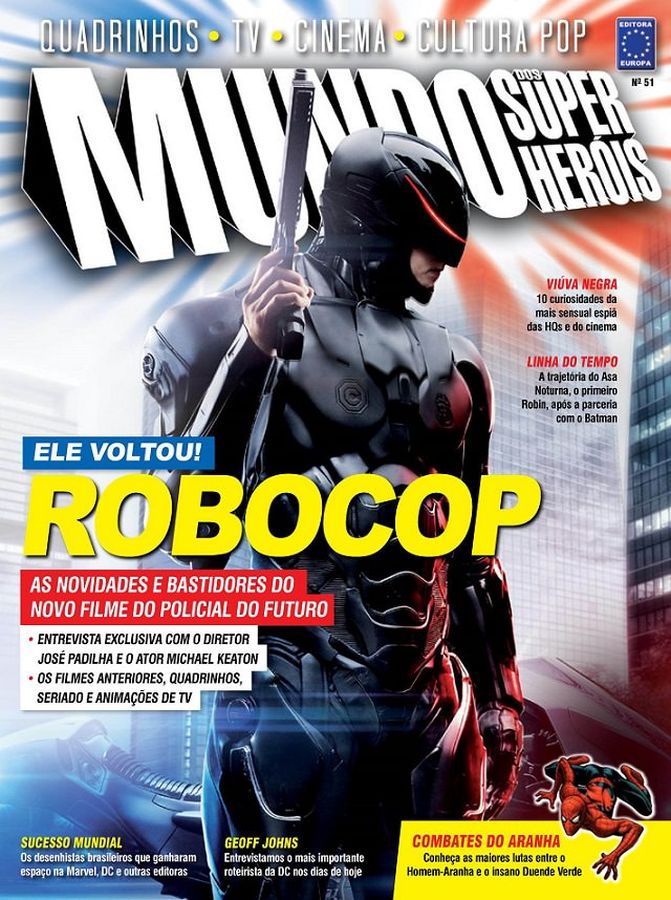 MUNDO DOS SUPER HEROIS magazine side cover Issue 51  