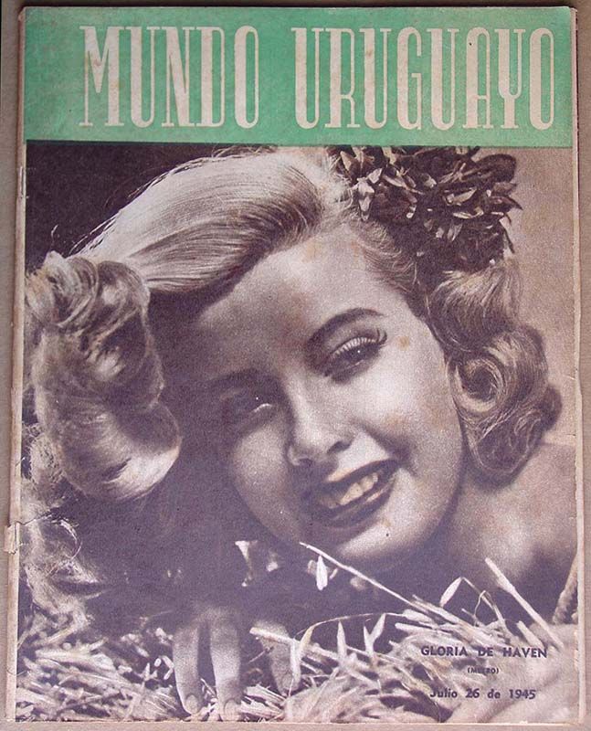 MUNDO URUGUAYO magazine side cover Issue 1370 26 July 1945