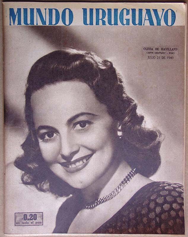MUNDO URUGUAYO magazine side cover Issue 1578 21 July 1949