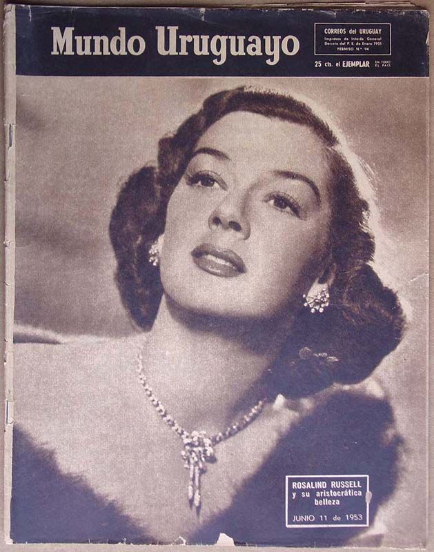 MUNDO URUGUAYO magazine side cover Issue 1781 11 June 1953