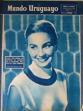 MUNDO URUGUAYO magazine side cover August 1953