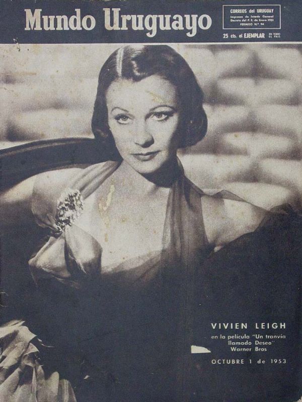MUNDO URUGUAYO magazine side cover October 1953
