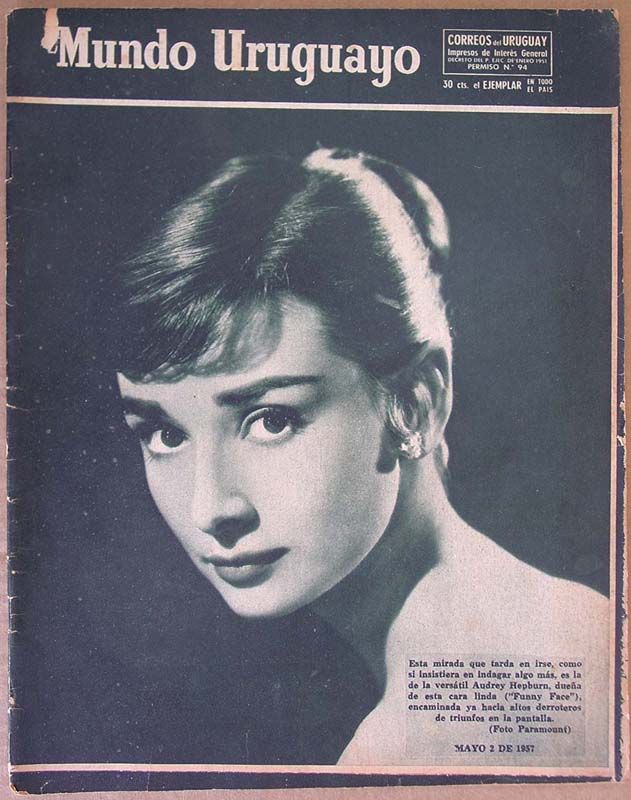 MUNDO URUGUAYO magazine side cover Issue 1984 2 May 1957