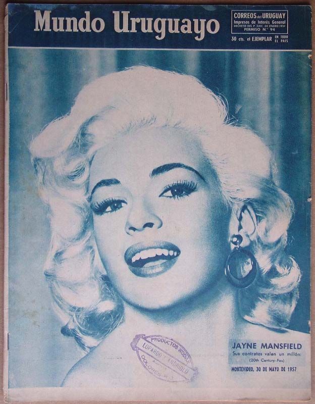MUNDO URUGUAYO magazine side cover Issue 1988 30 May 1957