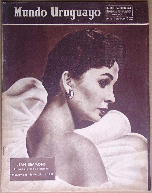 MUNDO URUGUAYO magazine side cover Issue 1992 27 June 1957