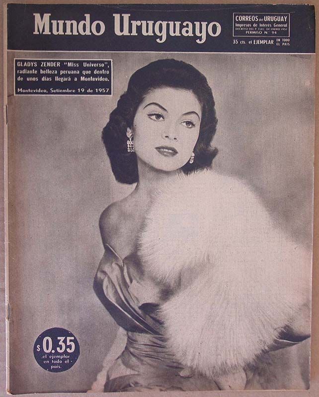 MUNDO URUGUAYO magazine side cover Issue 2004 19 September 1957