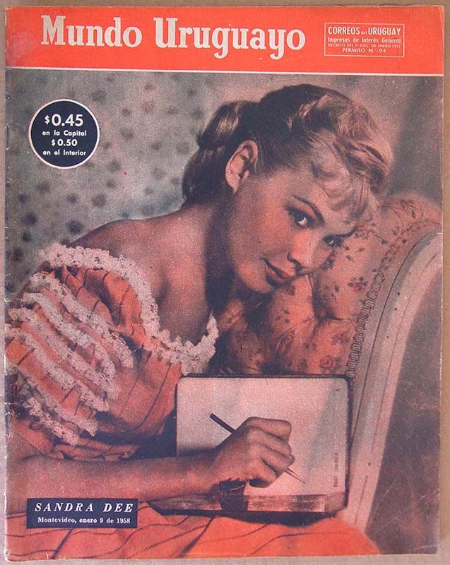 MUNDO URUGUAYO magazine side cover Issue 2020 9 January 1958