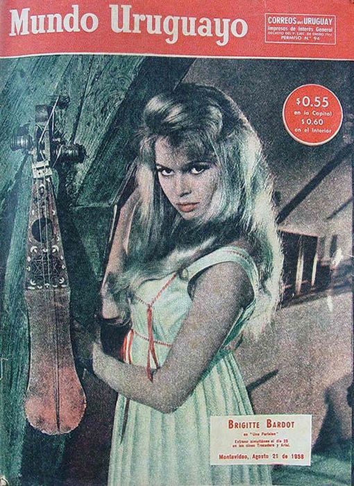 MUNDO URUGUAYO magazine side cover Issue 2052 21 August 1958