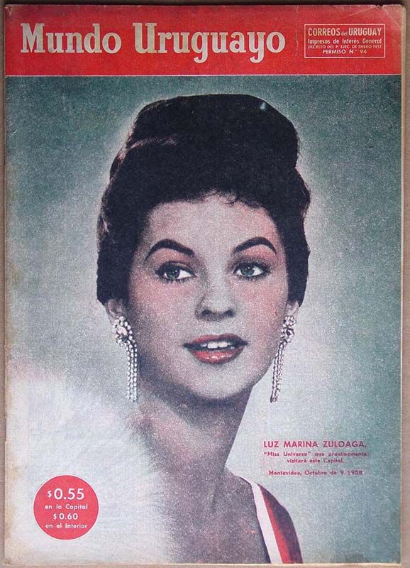 MUNDO URUGUAYO magazine side cover Issue 2059 9 October 1958