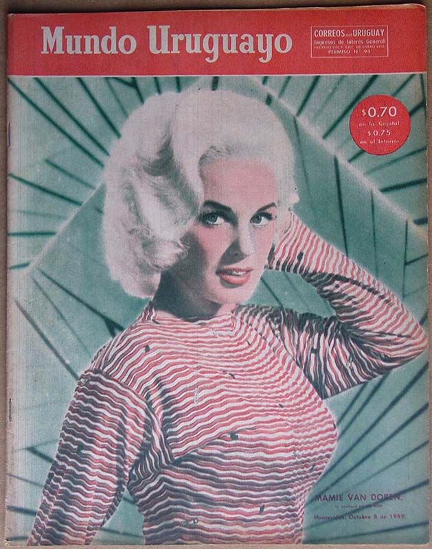 MUNDO URUGUAYO magazine side cover Issue 2111 8 October 1959