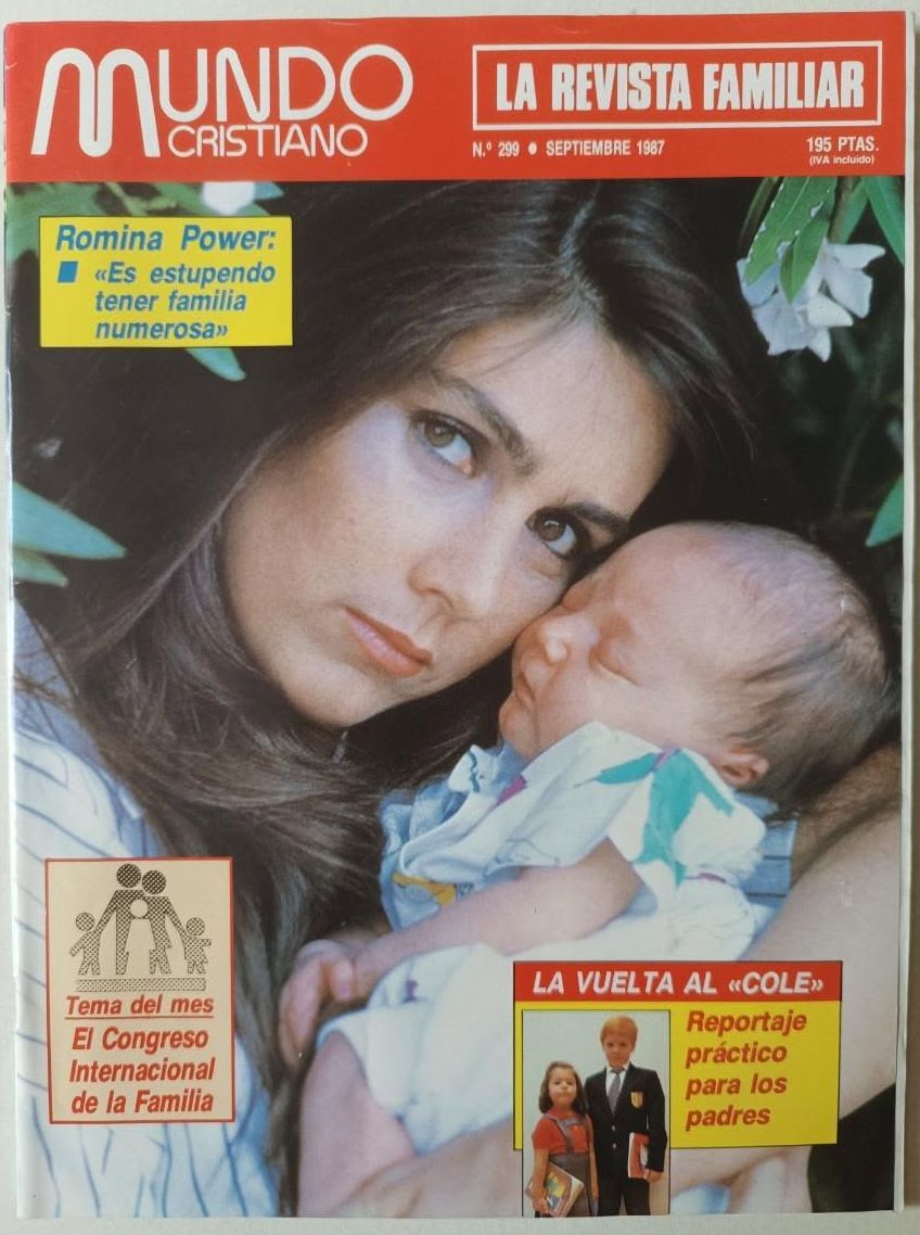 MUNDO CRISTIANO magazine side cover Issue 299  September 1987