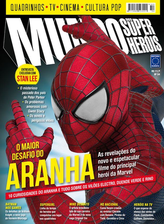 MUNDO DOS SUPER HEROIS magazine side cover Issue 54  