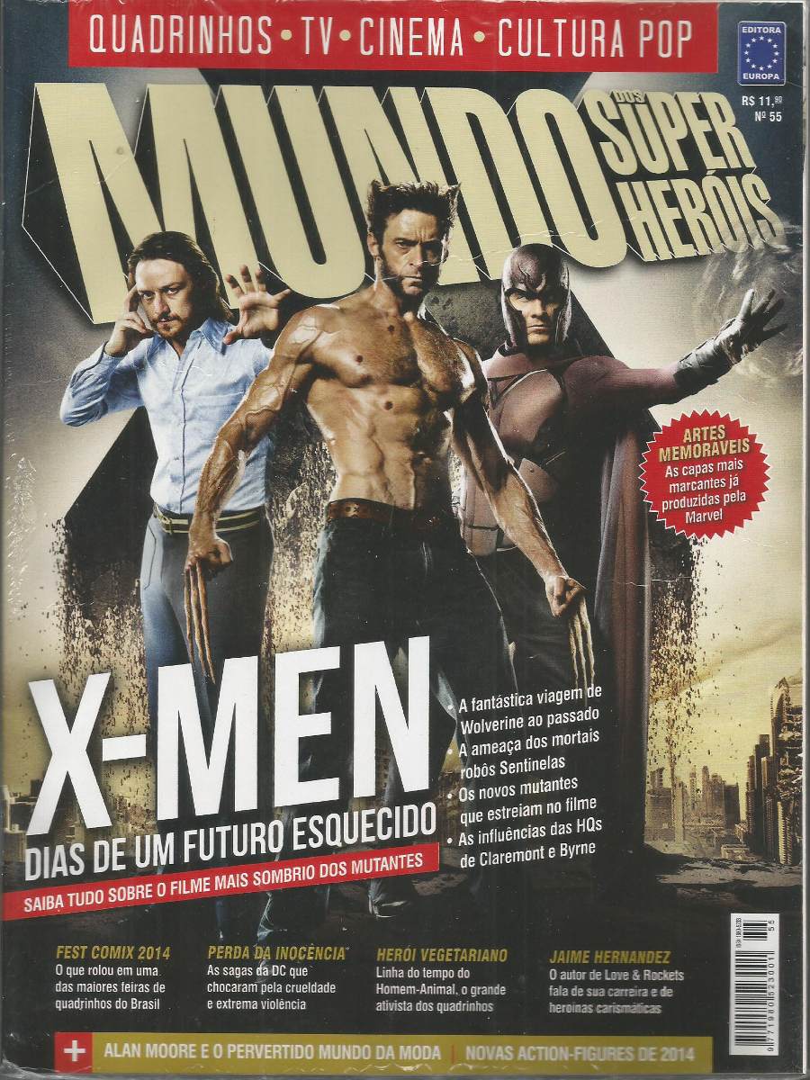 MUNDO DOS SUPER HEROIS magazine side cover Issue 55  
