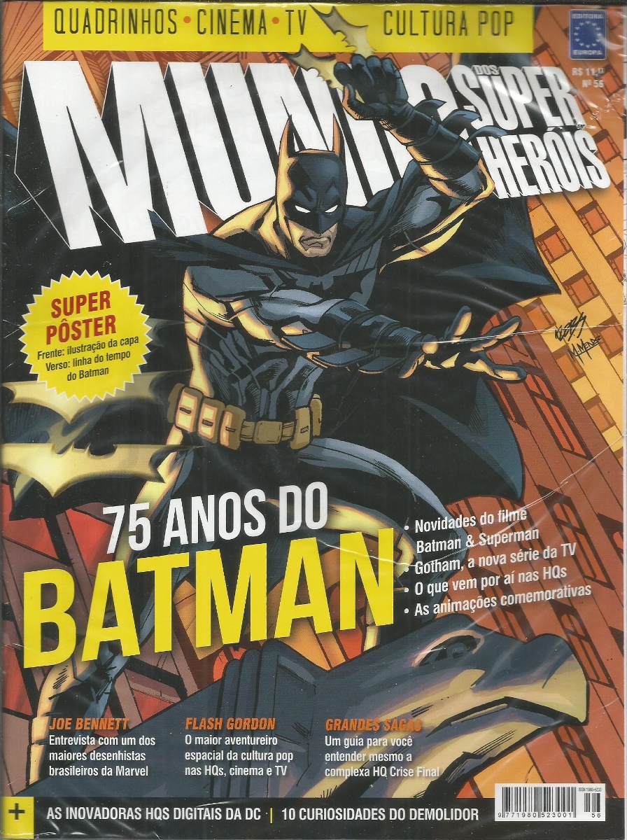 MUNDO DOS SUPER HEROIS magazine side cover Issue 56  
