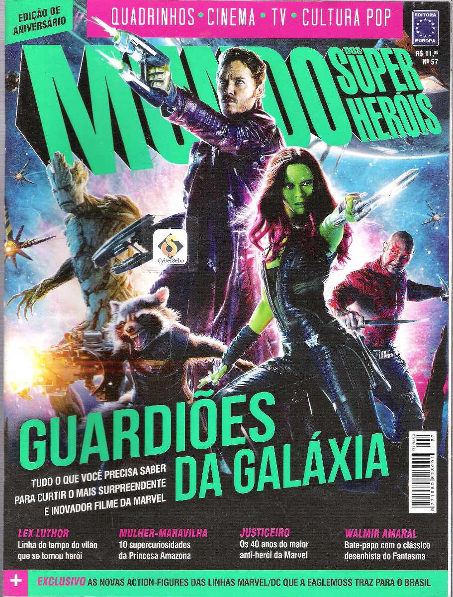 MUNDO DOS SUPER HEROIS magazine side cover Issue 57  