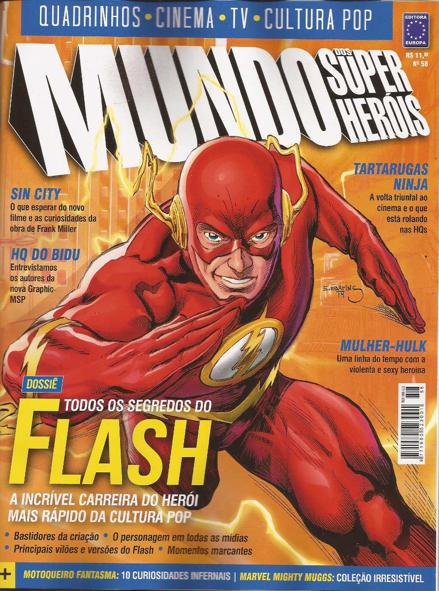 MUNDO DOS SUPER HEROIS magazine side cover Issue 58  