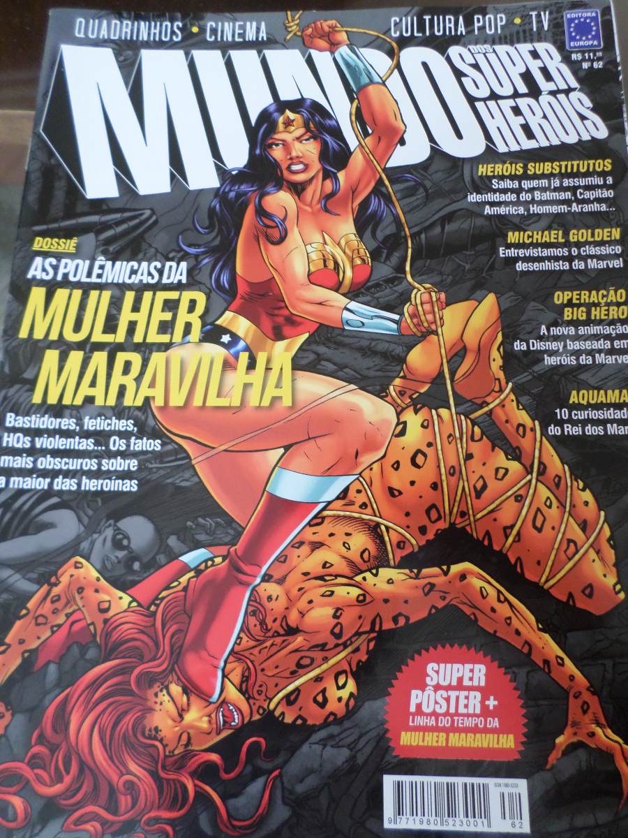 MUNDO DOS SUPER HEROIS magazine side cover Issue 62  