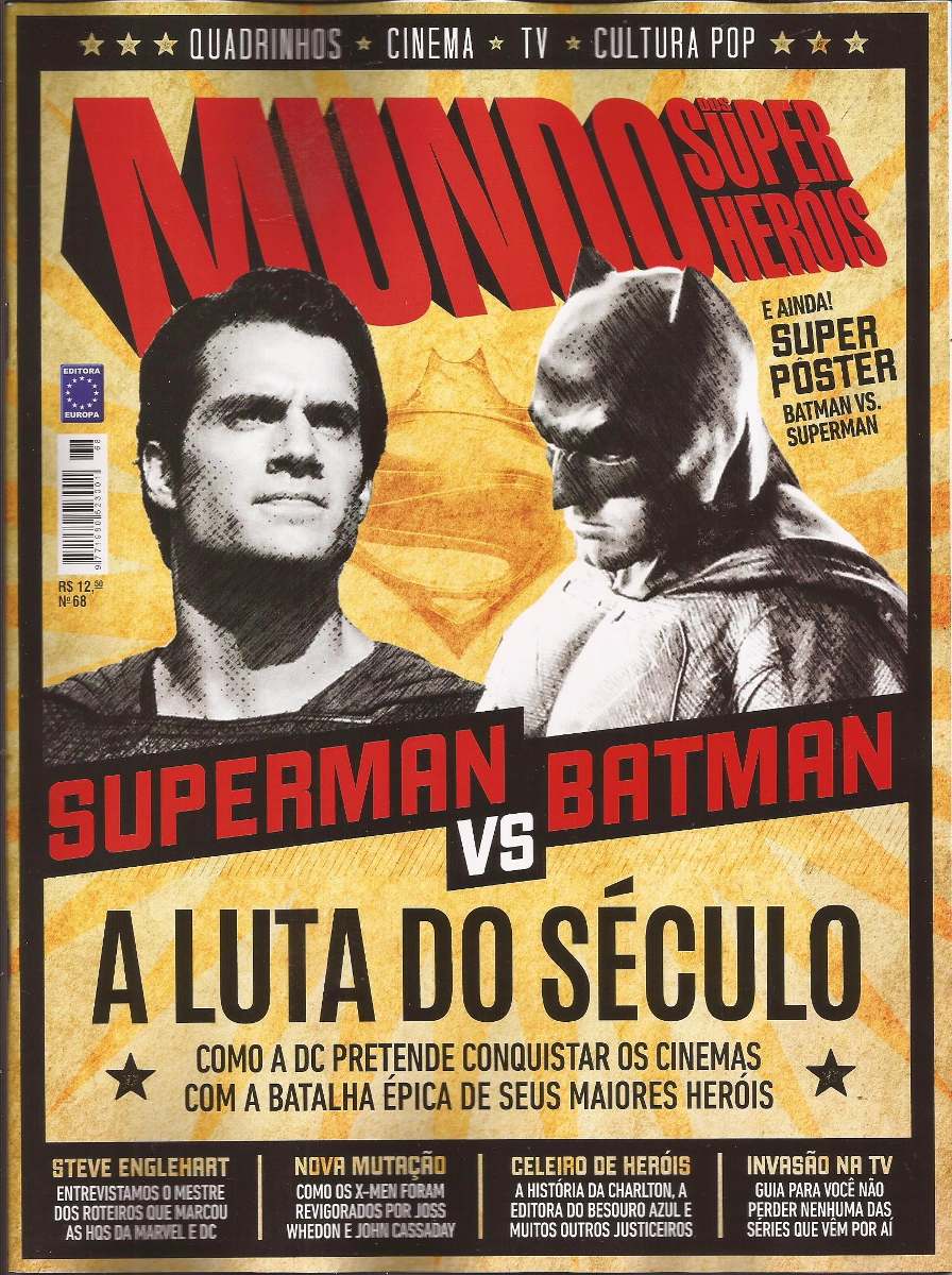 MUNDO DOS SUPER HEROIS magazine side cover Issue 68  