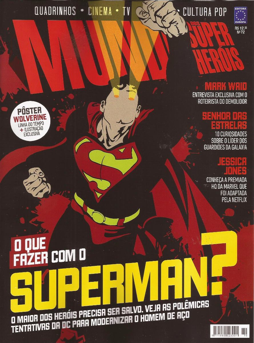 MUNDO DOS SUPER HEROIS magazine side cover Issue 72  