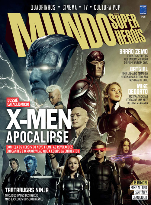 MUNDO DOS SUPER HEROIS magazine side cover Issue 79 June 2016