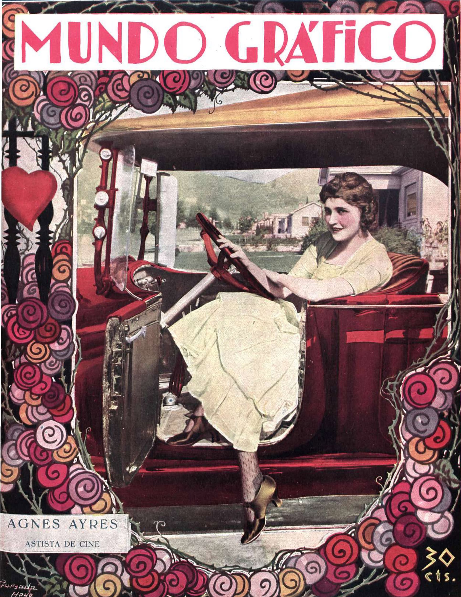 MUNDO GRAFICO magazine side cover 3 January 1928