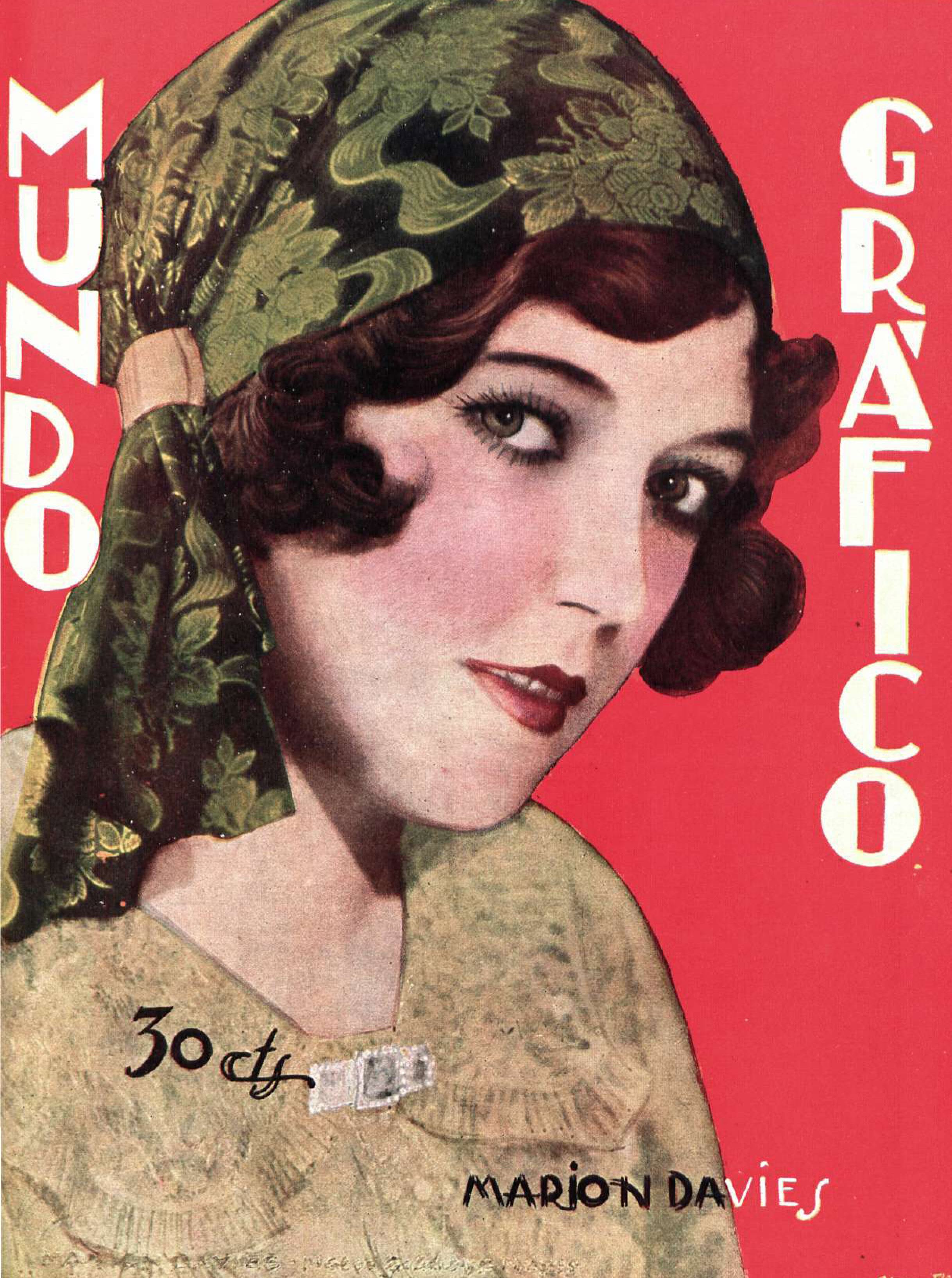 MUNDO GRAFICO magazine side cover 31 January 1928