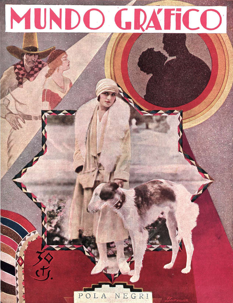 MUNDO GRAFICO magazine side cover 10 October 1928
