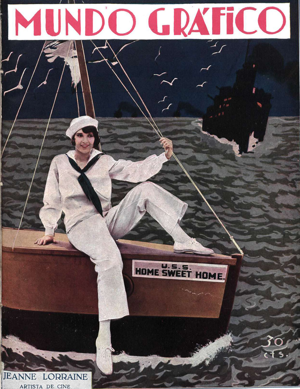 MUNDO GRAFICO magazine side cover 17 October 1928