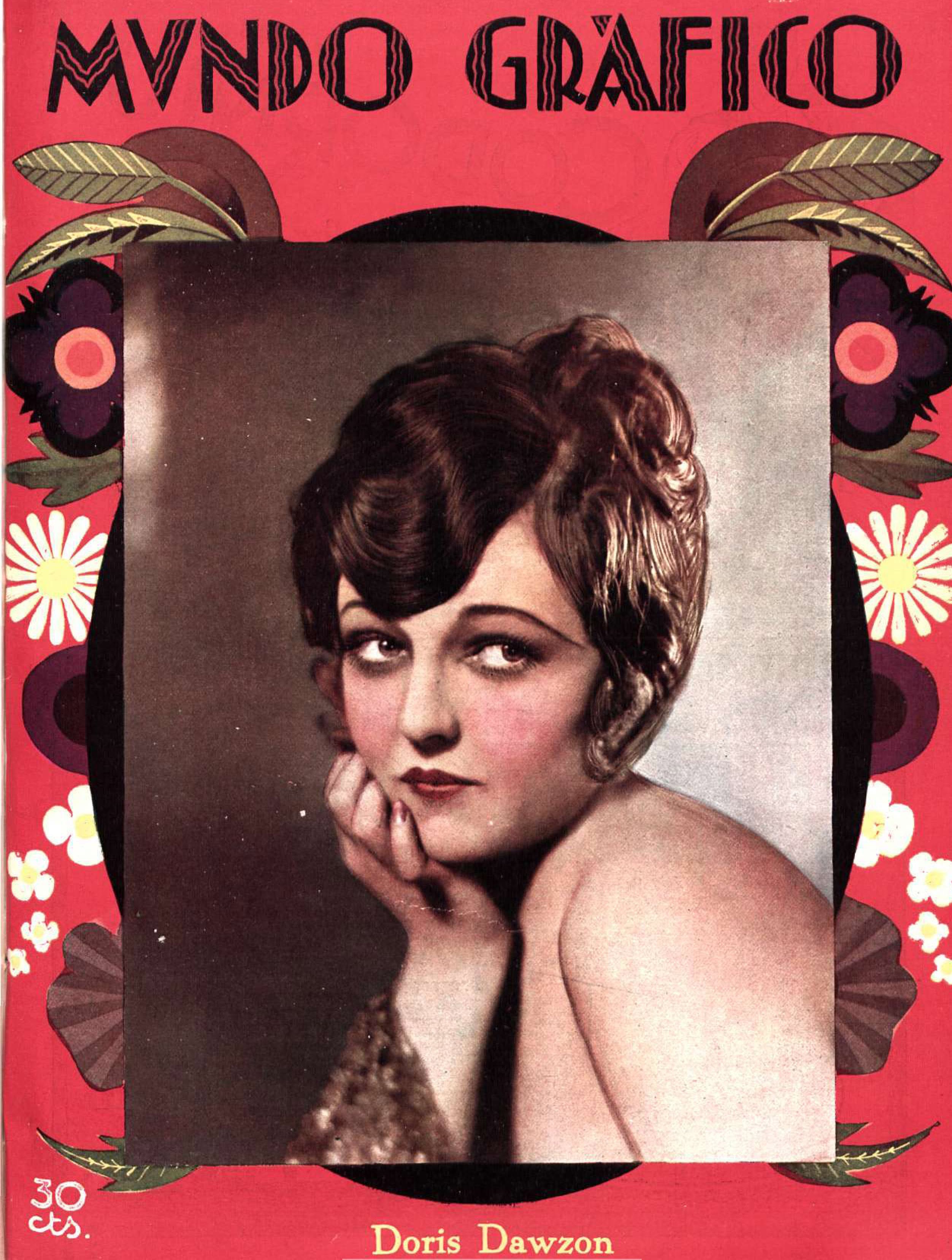 MUNDO GRAFICO magazine side cover 14 November 1928