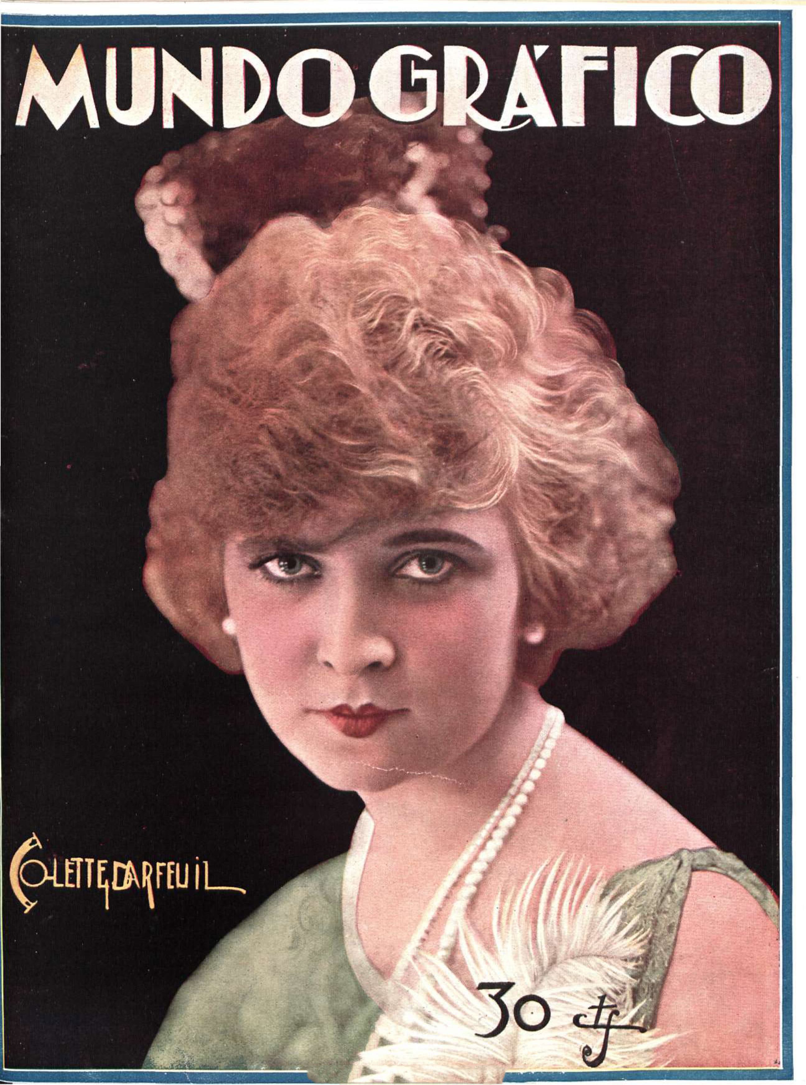 MUNDO GRAFICO magazine side cover 5 December 1928
