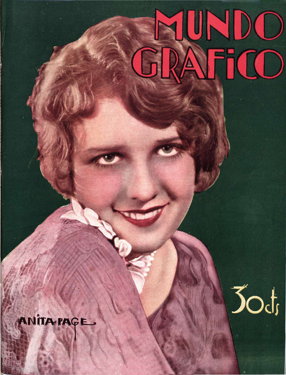 MUNDO GRAFICO magazine side cover 12 December 1928