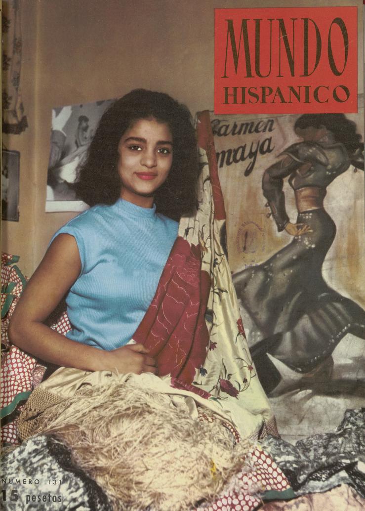 MUNDO HISPANICO magazine side cover Issue 131  February 1959