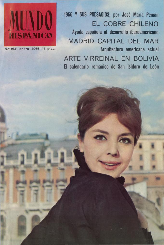 MUNDO HISPANICO magazine side cover Issue 214  January 1966