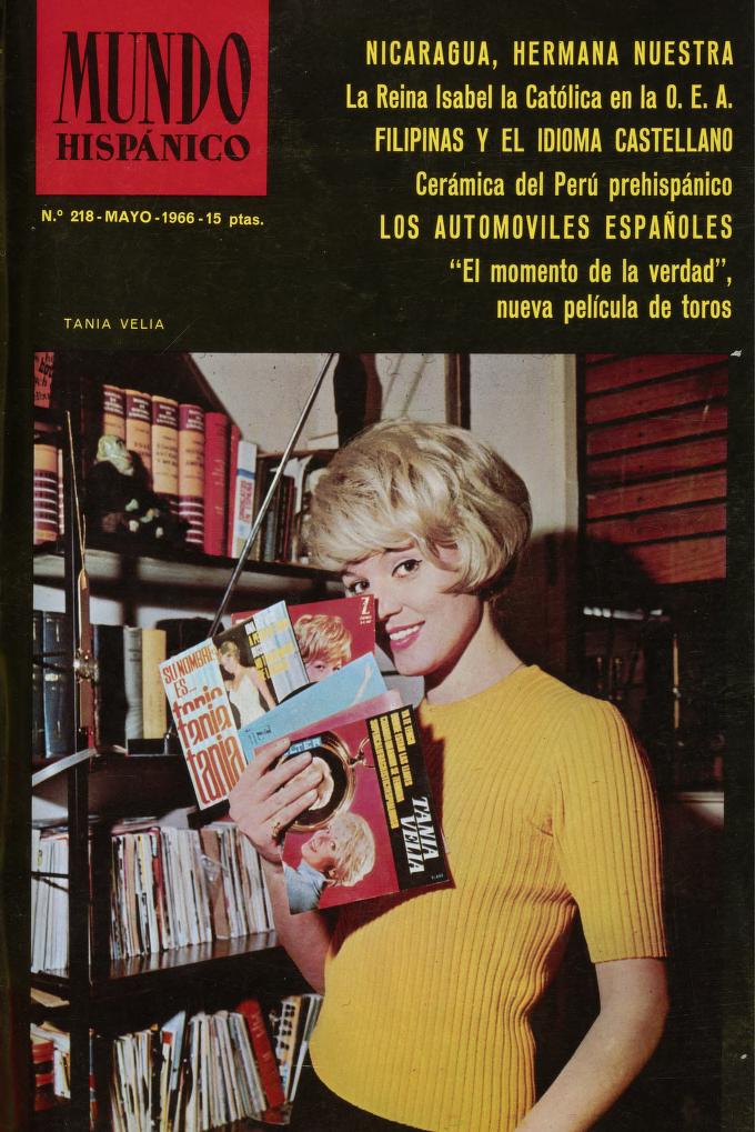 MUNDO HISPANICO magazine side cover Issue 218  May 1966