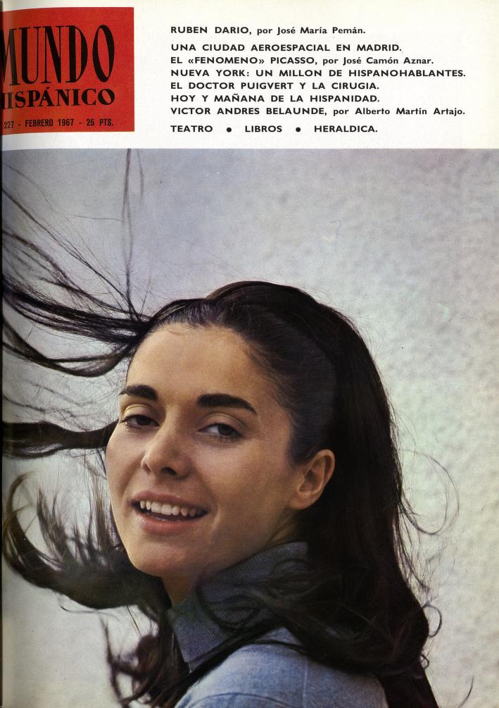 MUNDO HISPANICO magazine side cover Issue 227  February 1967