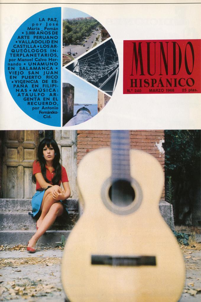 MUNDO HISPANICO magazine side cover Issue 240  March 1968