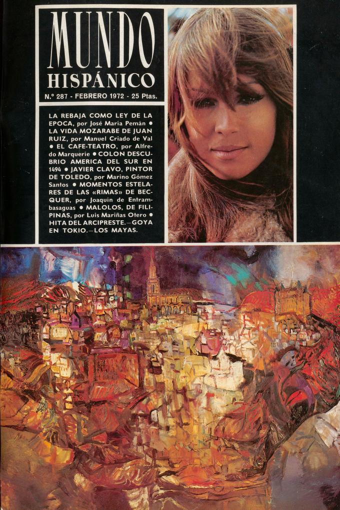 MUNDO HISPANICO magazine side cover Issue 287  February 1972
