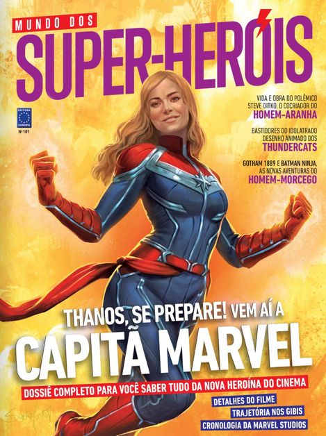 MUNDO DOS SUPER HEROIS magazine side cover Issue 101 July 2018