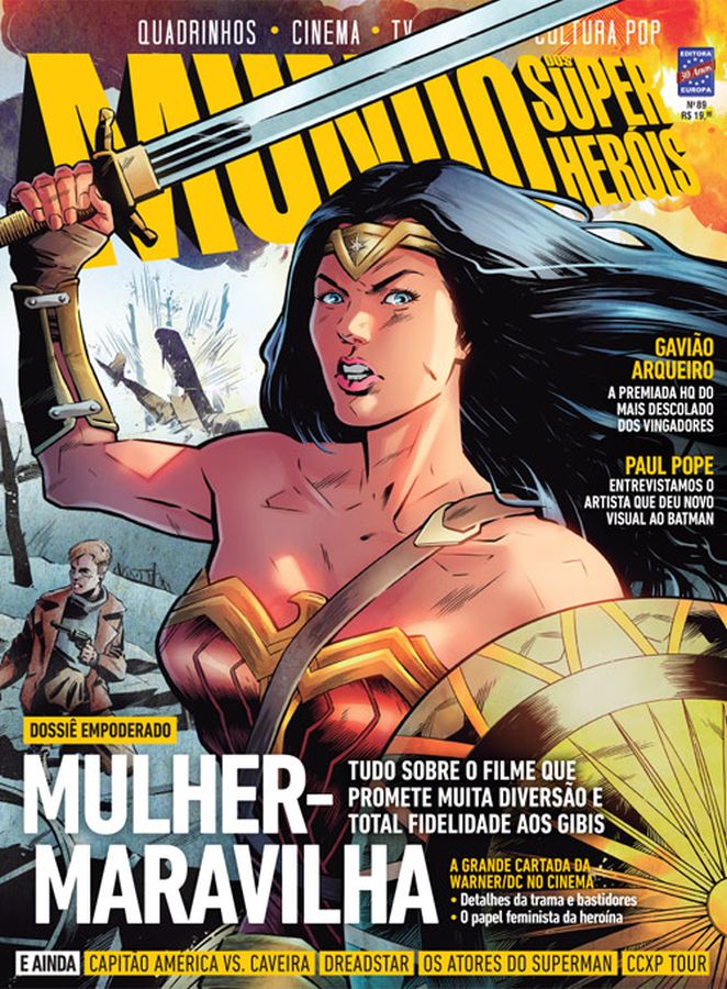 MUNDO DOS SUPER HEROIS magazine side cover Issue 89   2017
