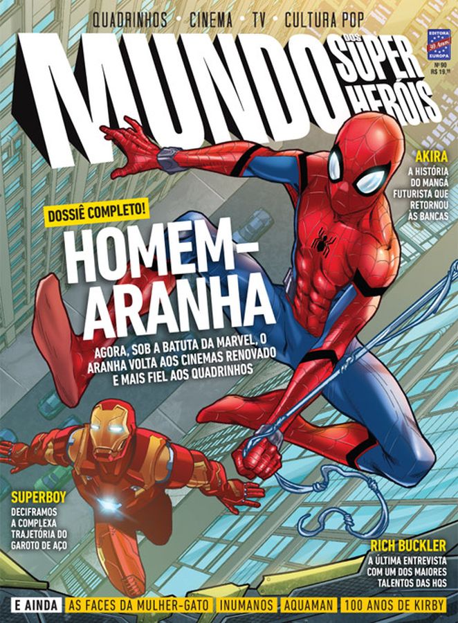 MUNDO DOS SUPER HEROIS magazine side cover Issue 90  June 2017